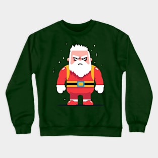 Pop Art Santa: A Colorful and Cheerful Christmas Illustration Crewneck Sweatshirt